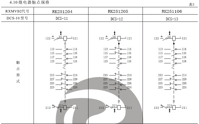 DCS-13雙位置繼電器結構，外形尺寸及安裝開孔圖。