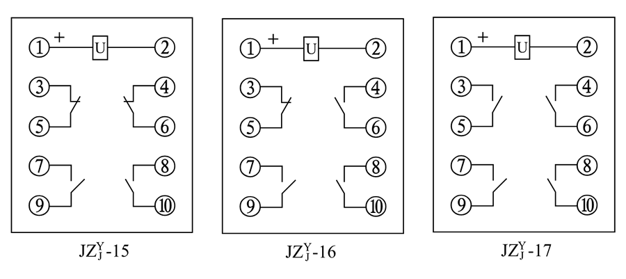 JZY-16、JZJ-16內(nèi)部接線圖
